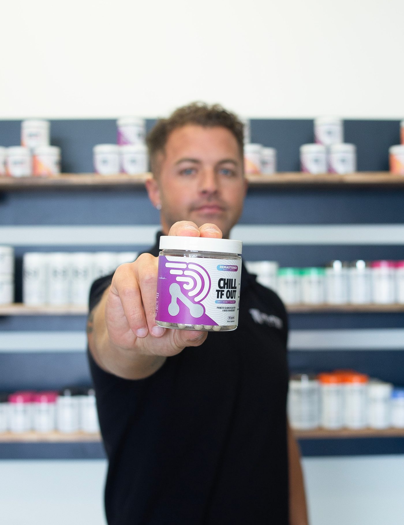 Chill TF Out on the shelf at Remastered Wellness in Mount Juliet