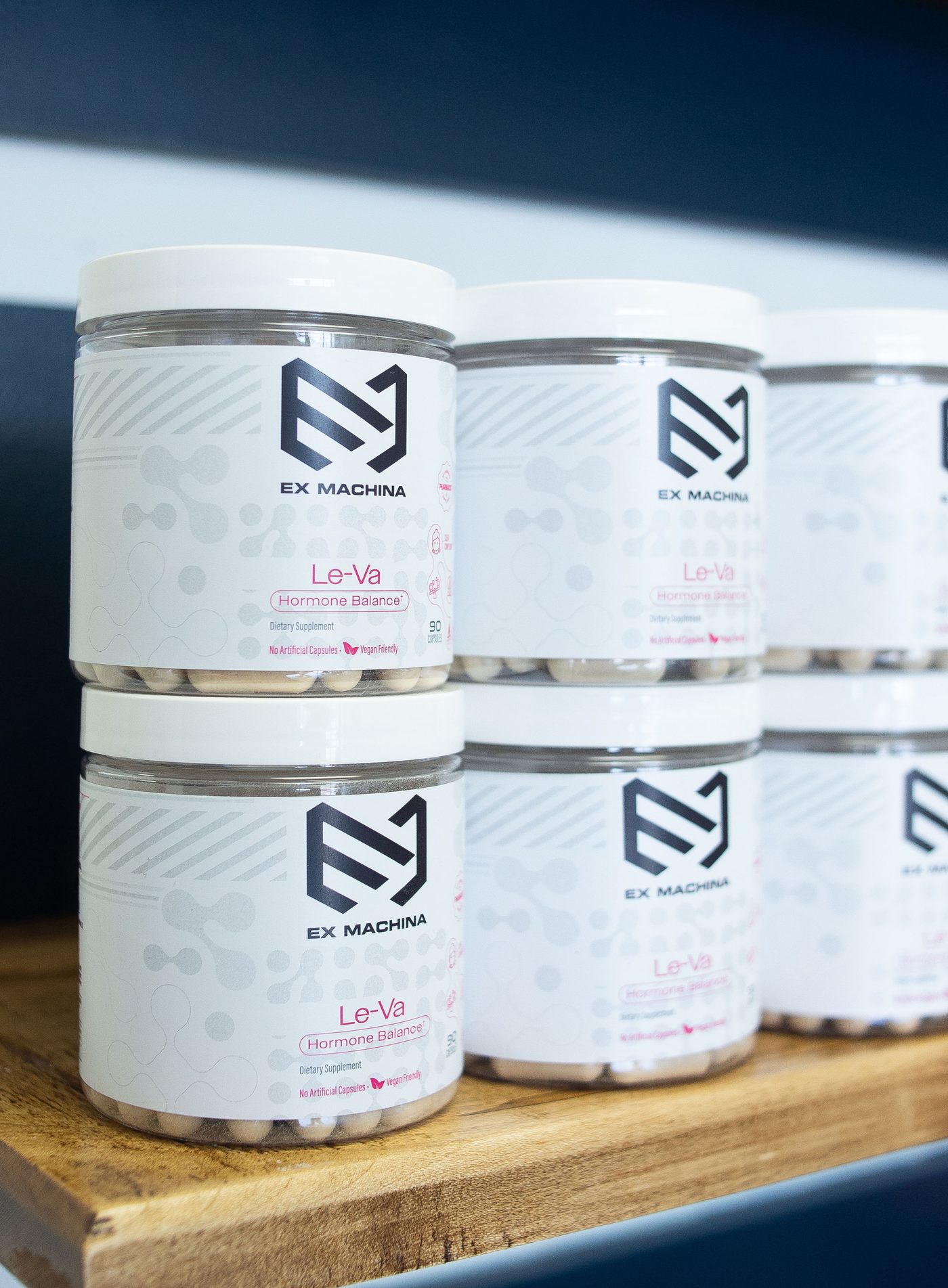 Le-Va on the shelf at Remastered Wellness in Mount Juliet